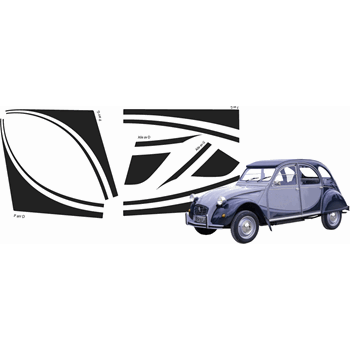 STICKERSET CHARLESTON GRIJS STICKERSET CHARLESTON GRIJS