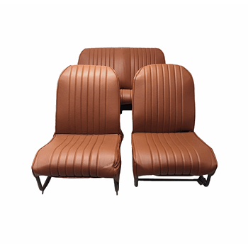 BEKLEDINGSET 2CV BRUIN SKAI SYMMETRISCH BEKLEDINGSET 2CV BRUIN SKAI SYMMETRISCH