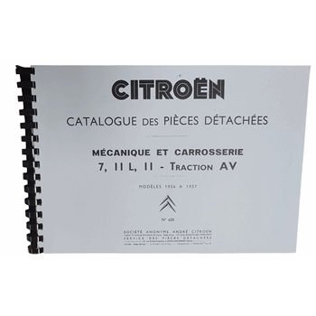 CATALOGUS 7-11 CV ONDERDELEN FRANSTALIG CATALOGUS 7-11 CV ONDERDELEN FRANSTALIG