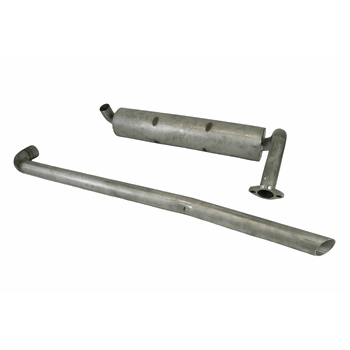 UITLAATDEMPER + ACHTERPIJP RVS UITLAATDEMPER + ACHTERPIJP RVS